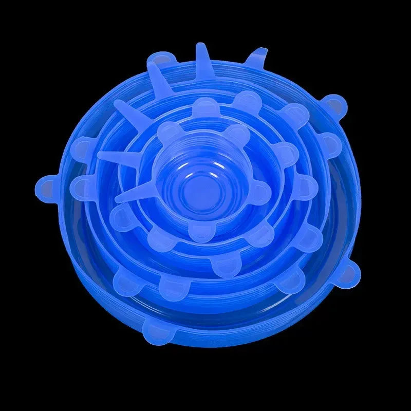 Silicone Cover Stretch Lids Reusable Airtight Food Wrap Covers Keeping Fresh Seal Bowl Stretchy Wrap Cover Kitchen Cookware - Luvia