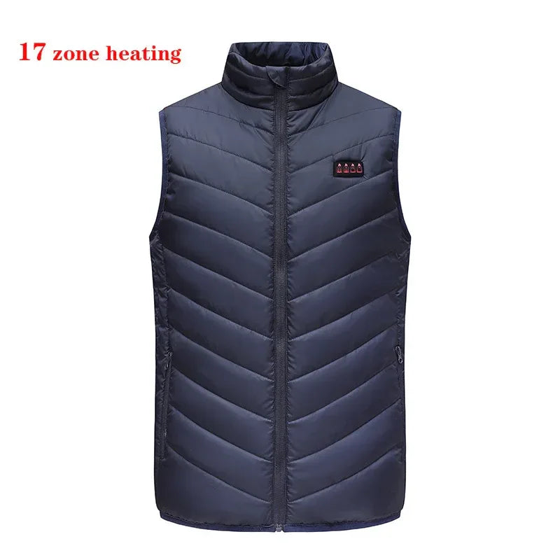 17/13/9 Areas Usb Heated Jacket Men Women Electric Heated Vest Heating Vest Heated Bodywarmer Usb Inner Heat Vest Veste - Luvia