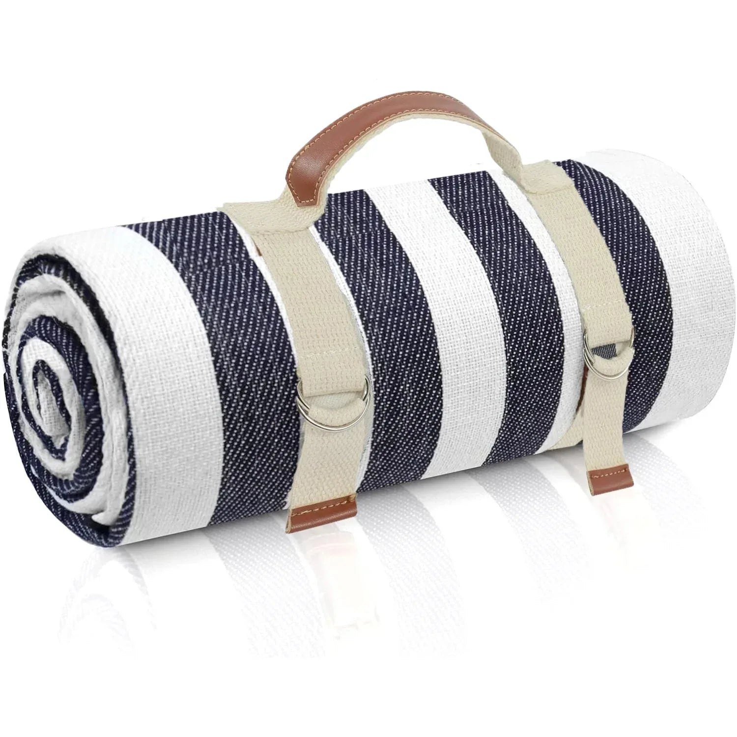 Waterproof Picnic Blanket Portable with Carry Strap for Beach Mat or Family Outdoor Camping Party - Luvia