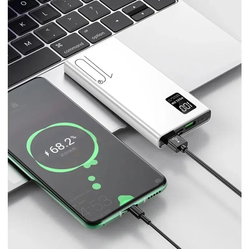 200000mAh 22.5W Power Bank Fast Charging Power Bank High Capacity External Battery Hot Digital Display - Luvia