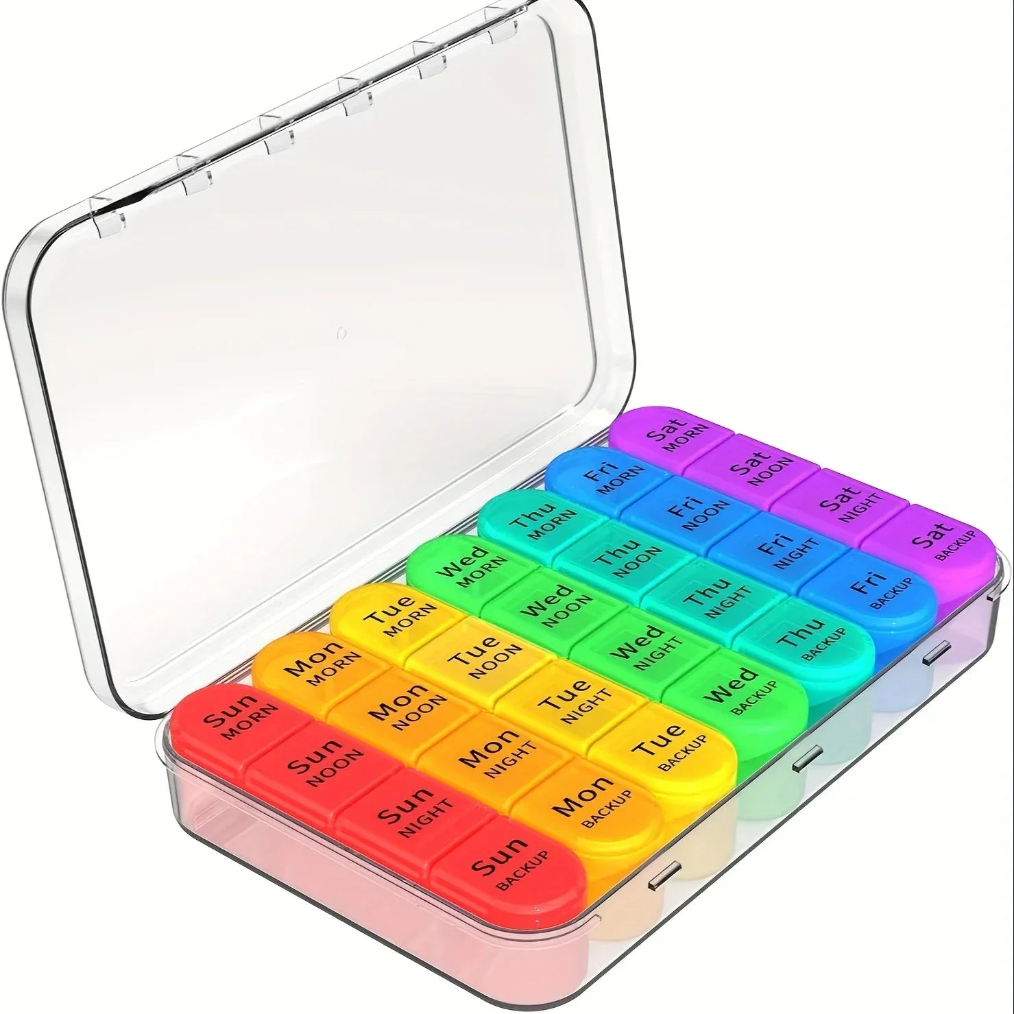 Pill Organizer 4 Times a Day Pill Box 7 Day,Large Weekly Medicine Pill Organizer for Travel with Removable Individual Containers - Luvia