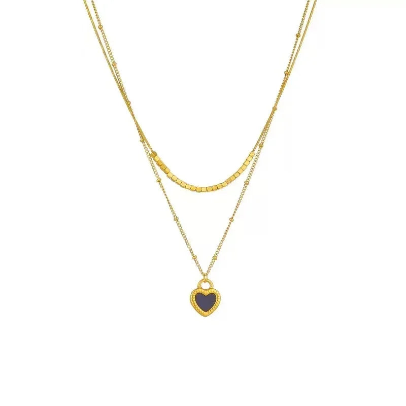 Stainless Steel Envelope Pendant Necklace Metal Waterproof Jewelry For Women - Luvia