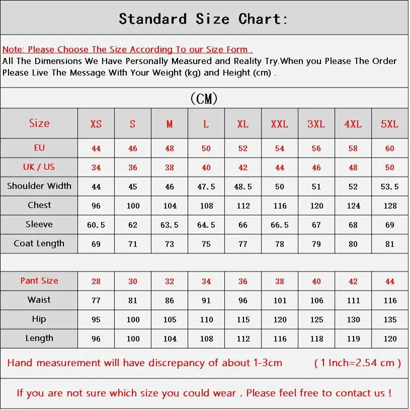 Formal Suit for Mens Business Work Clothes Office Jacket Pants 2-Piece Suit Wedding Groom Tuxedo 2-Button Blazer - Luvia