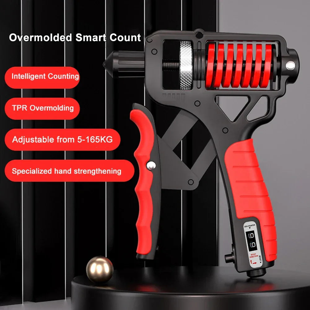 Hand Grip Strengthener Hand Gripper Nonslip Grip Strength Trainer Adjustable Resistance 5-165KG for Strong Wrists Fingers Hands - Luvia