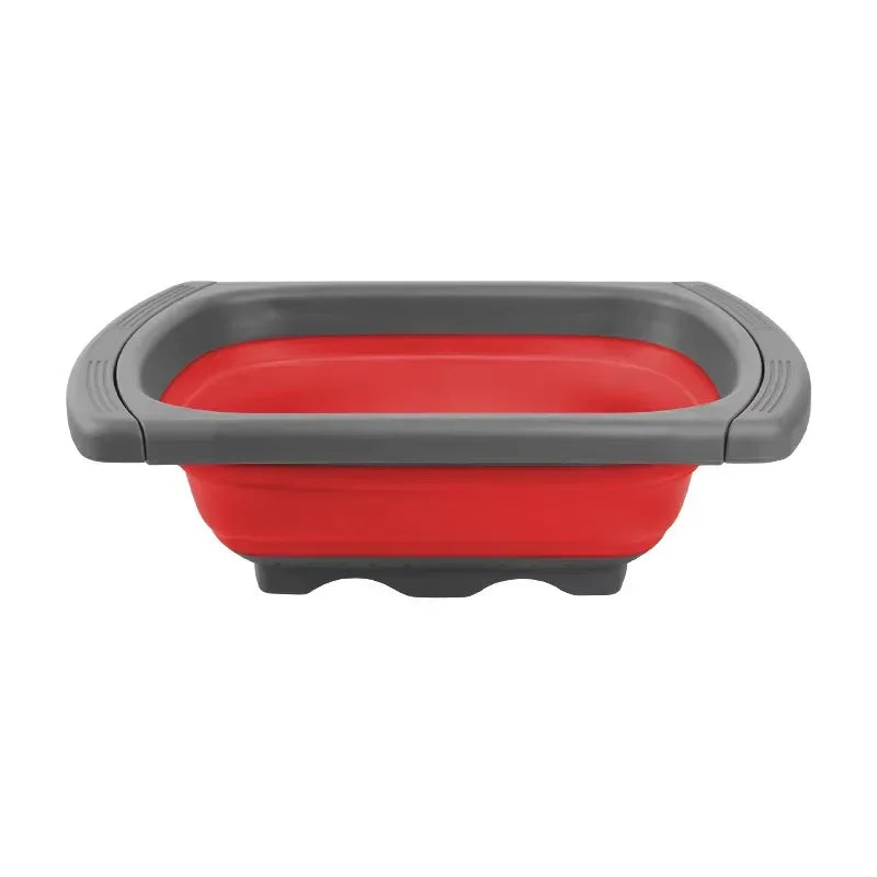 7QT Collapsible Colander Strainer Expandable Over the Sink Colander Foldable Large Colander Basket to Wash Vegetable Fruit YY128 - Luvia