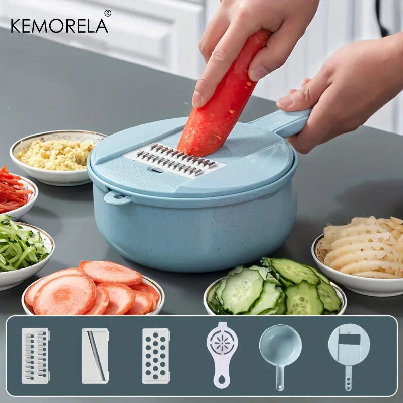 Vegetable Chopper Multifunctional Grater Cutter Kitchen Accessories Manual Fruit Slicer Potatos Shredders Cheese Onions Slicers - Luvia
