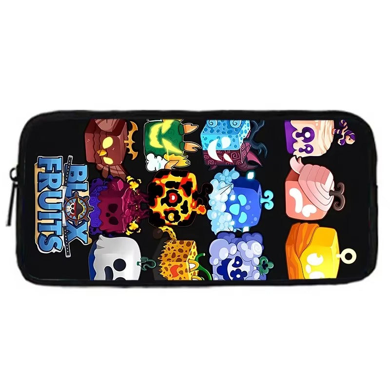 Child School Cartoon Blox Fruits Backpack With Shoulder Bag Pencil Bags School Bags for Boys Girls Best Gift