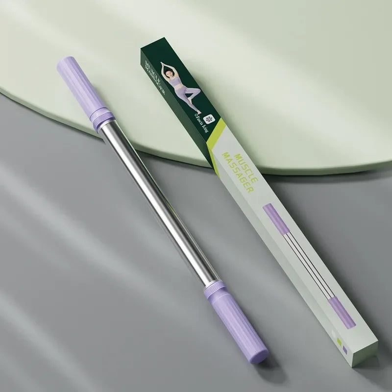 1 Yoga Foam Roller for Muscle Relaxation Relaxes back and legs Assists with stretching For sports, outdoor, and home workouts - Luvia