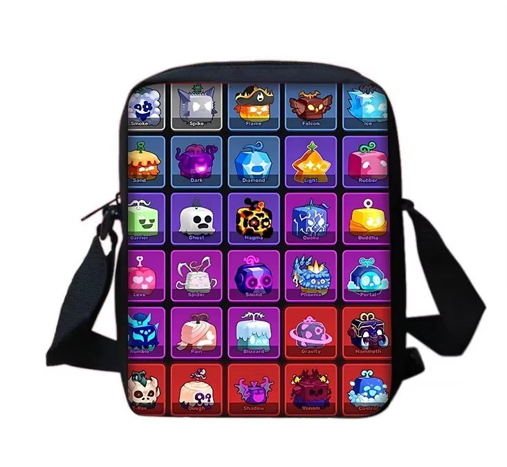 Child School Cartoon Blox Fruits Backpack With Shoulder Bag Pencil Bags School Bags for Boys Girls Best Gift