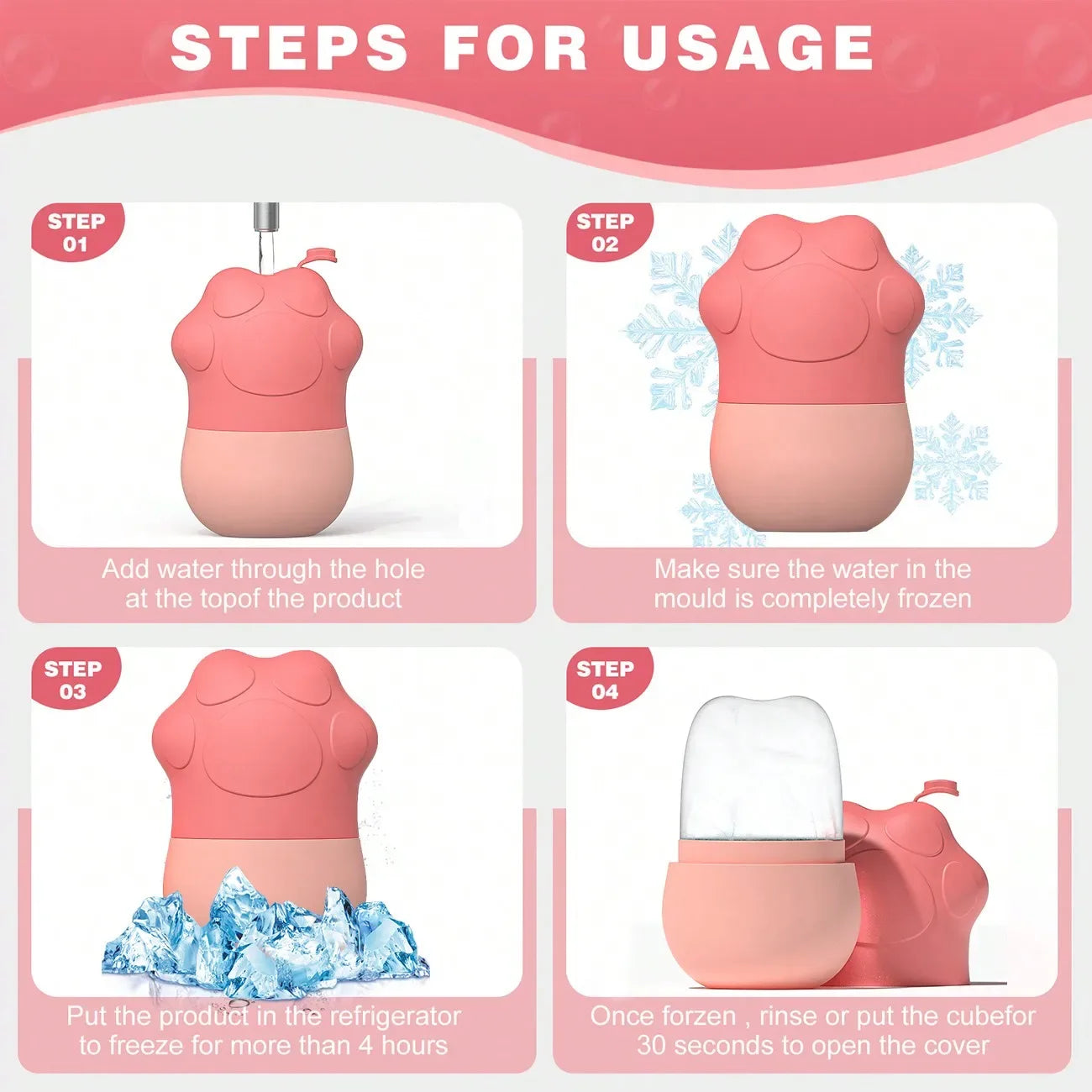 Silicone Ice Face Roller, Beauty Face Ice Roller,Ice Roller For Face, Eye And Neck - Luvia