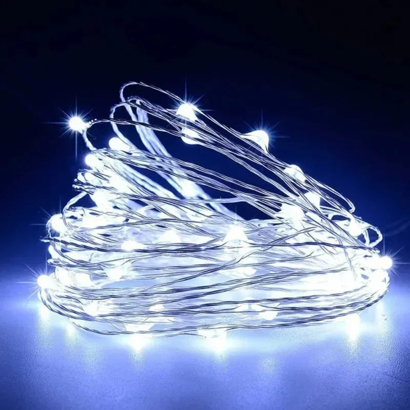 Fairy Light String Led Copper Wire String Light 1/2/3/5/10/30M USB/Battery Powered For Bedroom Garden Party Wedding Decoration - Luvia