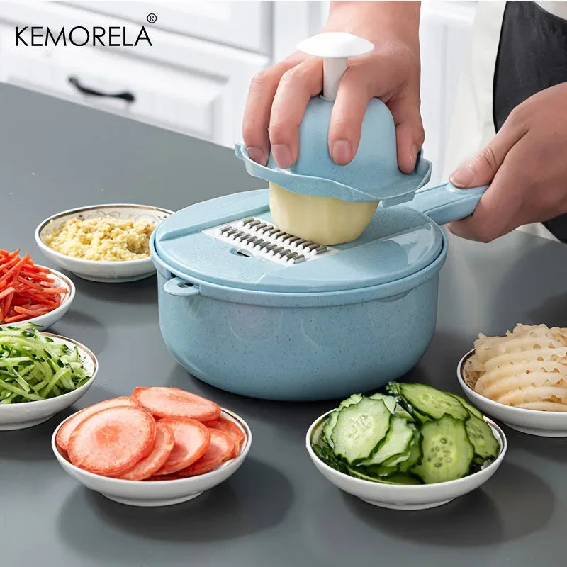 Vegetable Chopper Multifunctional Grater Cutter Kitchen Accessories Manual Fruit Slicer Potatos Shredders Cheese Onions Slicers - Luvia