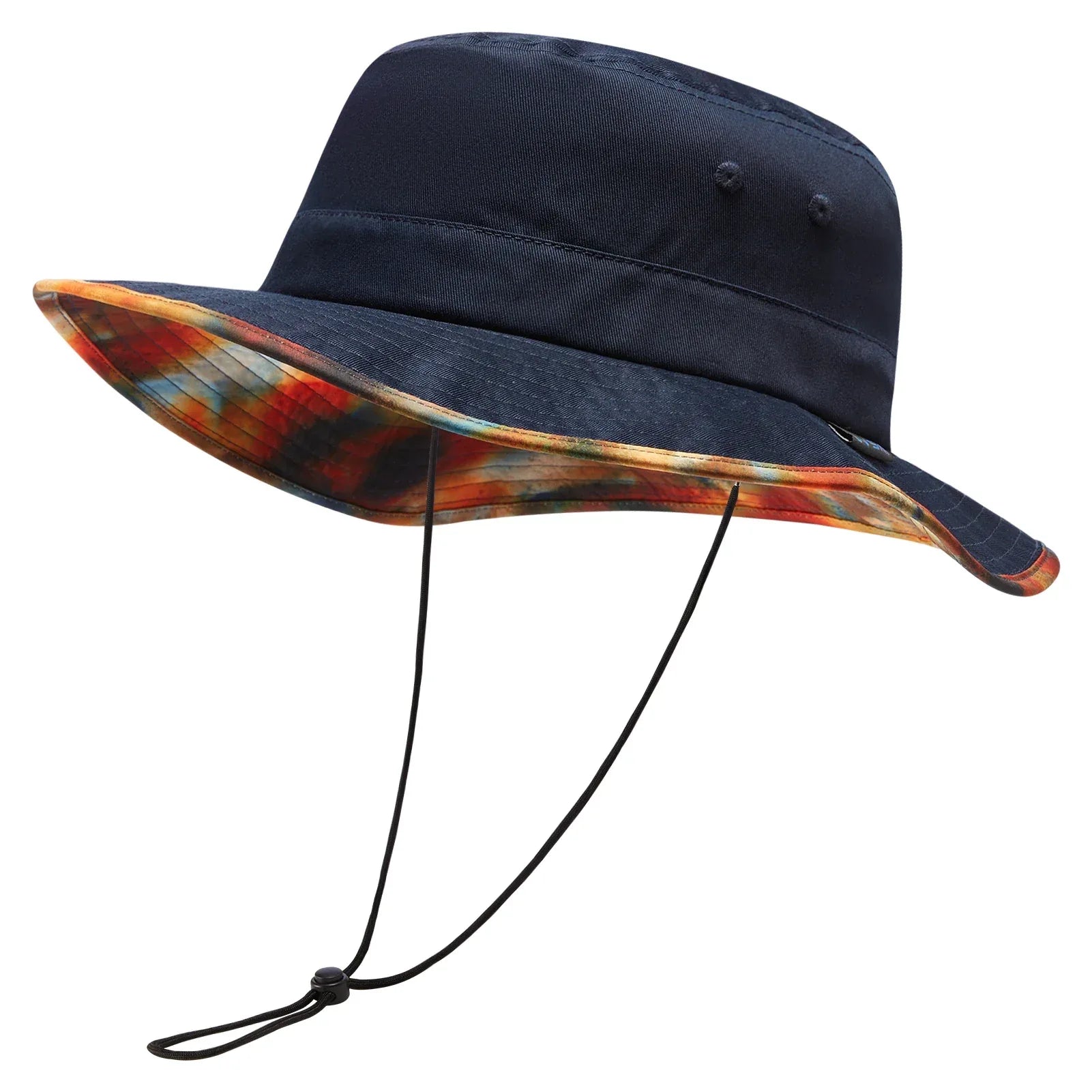 UPF 50+ Foldable Sun Hat Patterned Under Brim Bucket Hats for Summer Hiking Fishing Beach Safari Men Women - Luvia