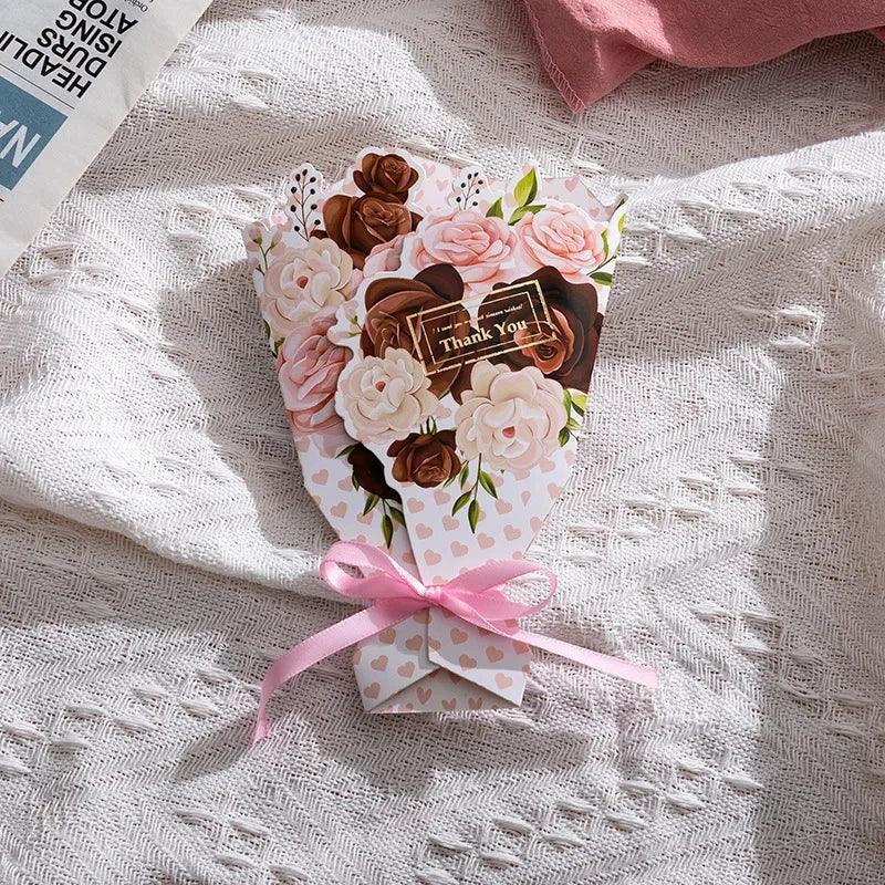 Creative Carnation Thanks Flowers Postcard Exquisite Beautiful Greeting Card Floral Birthday Cards Teacher Day Birthday Gifts - Luvia