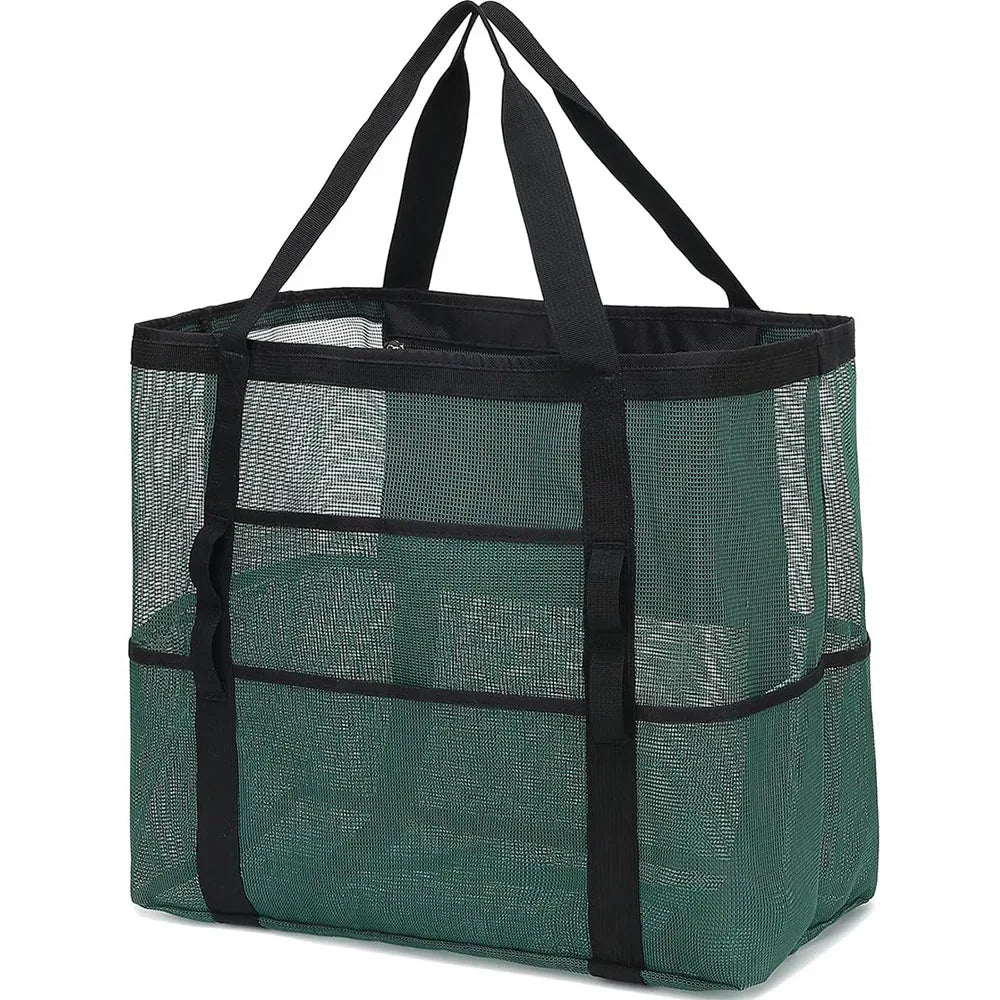 Mesh Beach Bag Waterproof Sandproof - Large Tote Pool Bag for Women Vacation Essentials Beach Accessories - Luvia