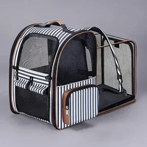 Expandable Pet Carrier Backpack For Small Cats And Dogs Airline Approved Foldable Dog Carrier With Comfortable Inner Padding - Luvia