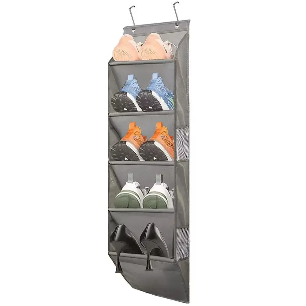 Over The Door Shoe Organizer Hanging Shoe Organizer Storage Multi-Purpose Organizer for Shoes Accessories Purses Hanging Sneaker - Luvia