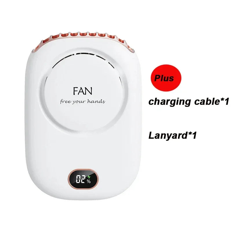 New Mini Portable Fan Portable Rechargeable Bladeless Turbo Ultra Quiet Student Hand Held Fan Outdoor Sports Travel - Luvia