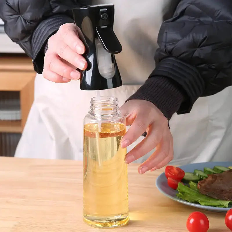 200/300ml Oil Spray Bottle Kitchen BBQ Cooking Olive Oil Dispenser Camping Baking Empty Vinegar Soy Sauce Sprayer Containers - Luvia