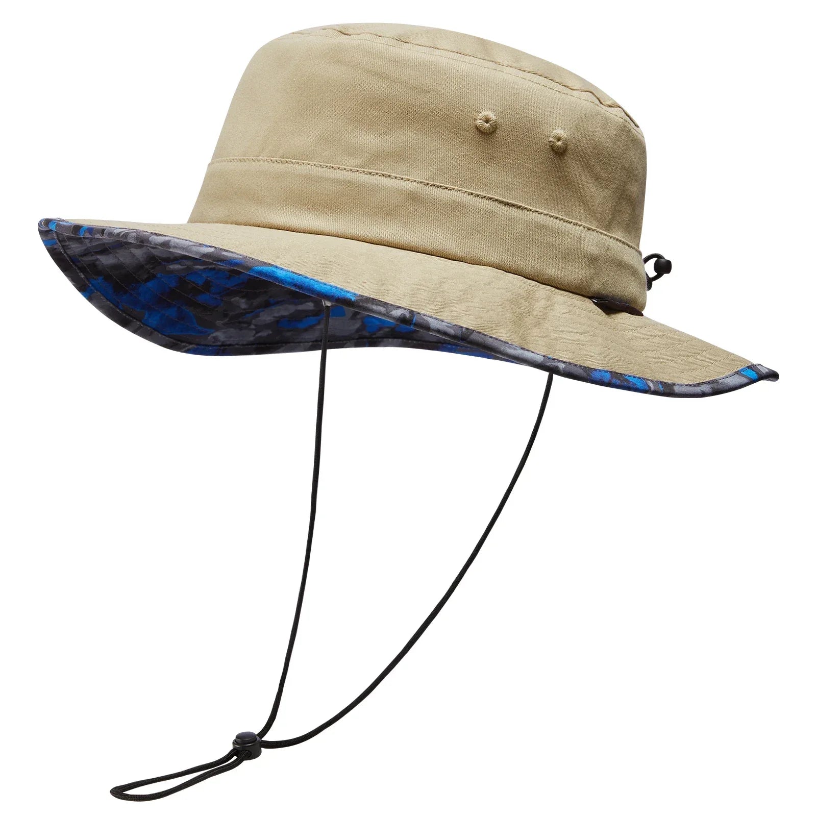 UPF 50+ Foldable Sun Hat Patterned Under Brim Bucket Hats for Summer Hiking Fishing Beach Safari Men Women - Luvia