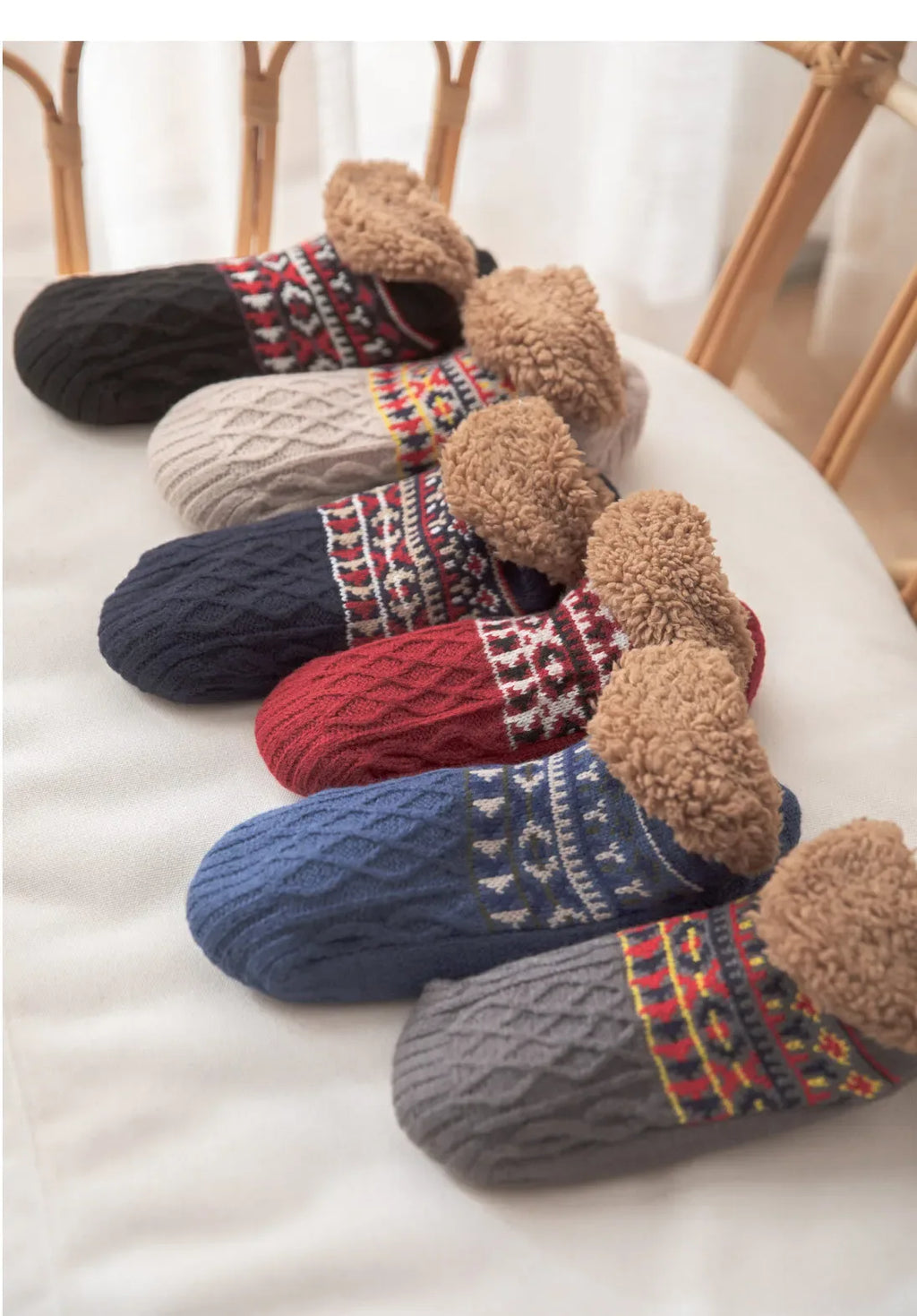 Super Warm Winter Non-slip Floor Socks Women Men Snow Socks Sleep Carpet Socks Slippers Socks Women Velvet Boot Unsiex Home Wear - Luvia