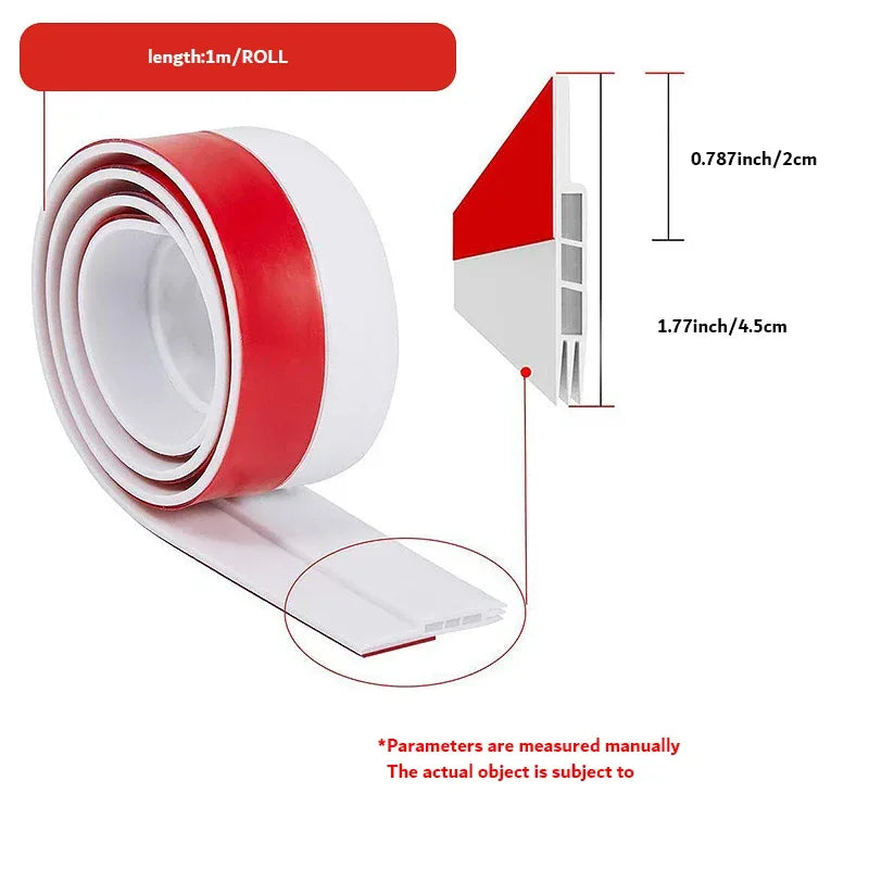 Door Draft Stopper Under Door Draft Blocker Insulator Door Sweep Weather Stripping Noise Stopper Strong Adhesive - Luvia