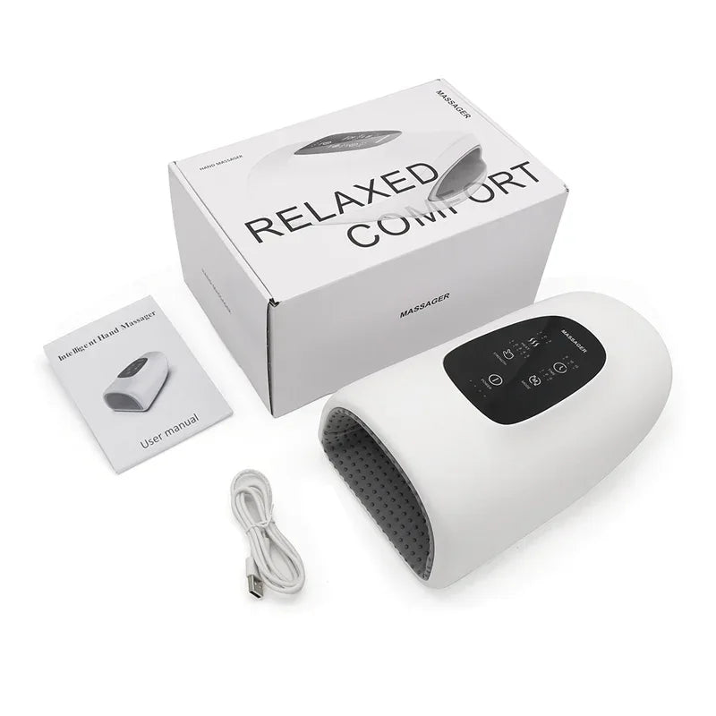 Portable Hand Massager 360° Simulated Human Hand Massage to Solve Sore Fingers and Wrists Suitable for Office and Home Use - Luvia