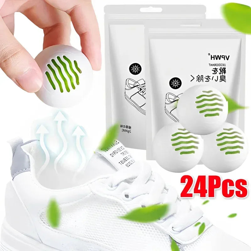 24/1Pcs Shoe Deodorizer Balls Sneaker Freshener for Gym Bag Locker Car Odor Neutralizing Perfume Balls with Fresh Fragrance - Luvia