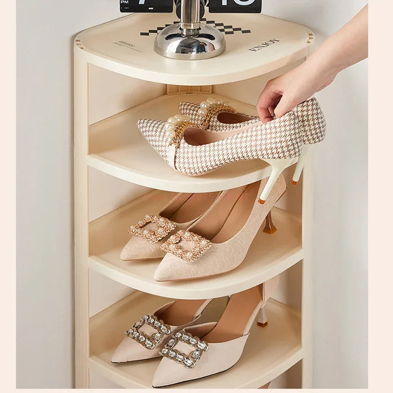 Multi layer shoe rack, space saving, household simple shoe cabinet, economical, door crevice, large capacity storage rack - Luvia