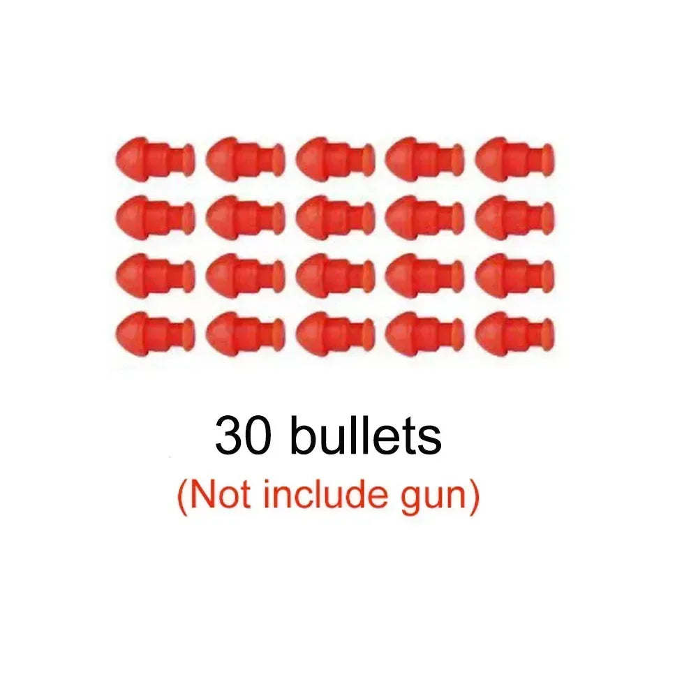 Building Block Pistol Shell Throwing Continuous Firing Airsoft Blowback Empty Hanging Toy Gun Outdoor CS Weapon for Boys Adult - Luvia