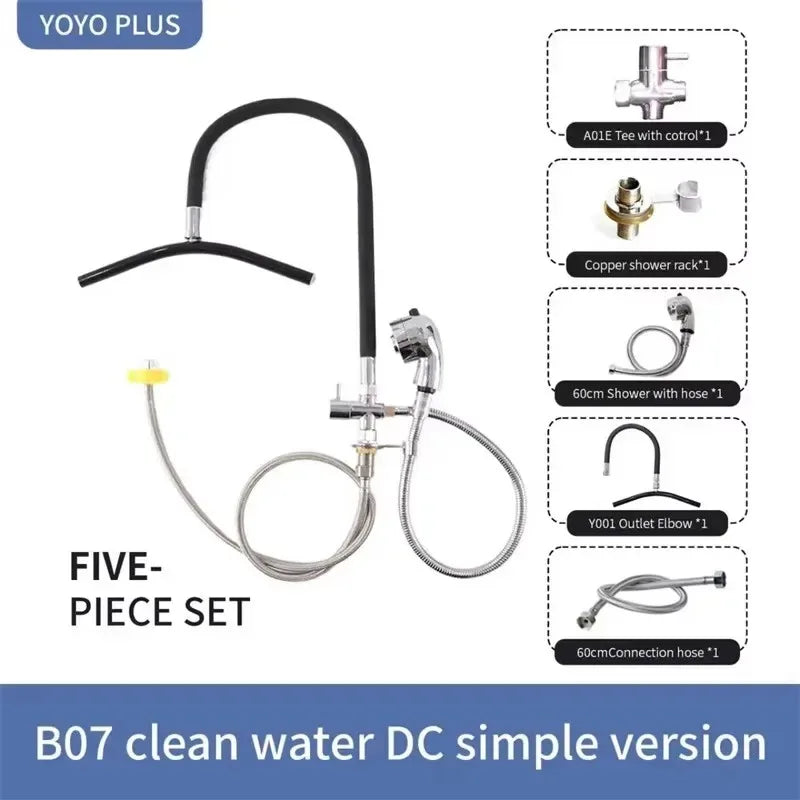 Salon Spa Waterfall Outlet Head Therapy Water Circulation Waterfall Frame for Shampoo Washbasin Accessory - Luvia