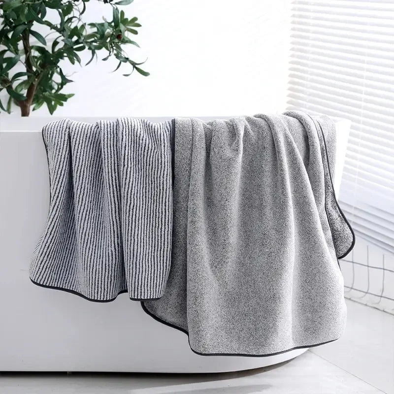 1PCS Thickened Bath Towels for The Body Microfiber Towel for Gym Sports Shower Robe for Spa Beath Home - Luvia