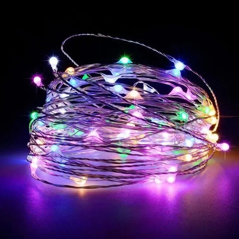 Fairy Light String Led Copper Wire String Light 1/2/3/5/10/30M USB/Battery Powered For Bedroom Garden Party Wedding Decoration - Luvia