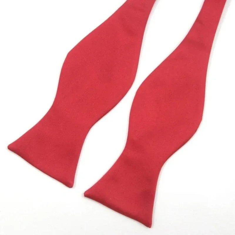 Men's Formal Pre-tied Adjustable Bow Tie Solid Color Elegant Wedding Party Event Bulk Wholesale Easy Wear British Style - Luvia