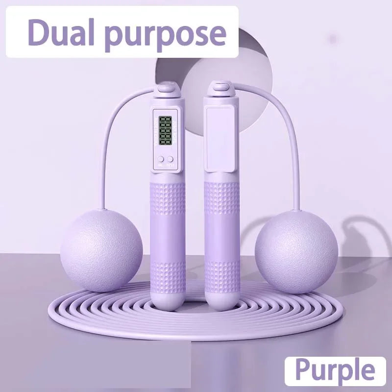 Jump Rope with Counter, Adjustable Skipping Rope with Calorie Counter, Smart Skipping Rope for Fitness Exercise and Weight Lose - Luvia