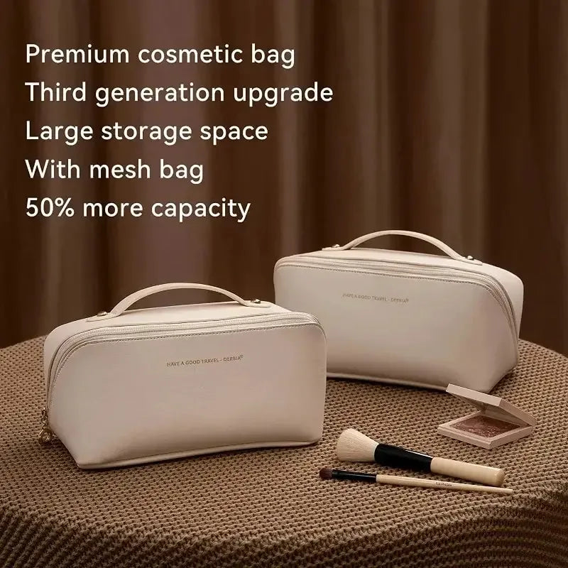 1/2Pcs Cosmetics Storage Kit Large Capacity Travel Toiletry Bag Makeup Bag Ins Advanced Sense Portable Cosmetic Storage Bag - Luvia