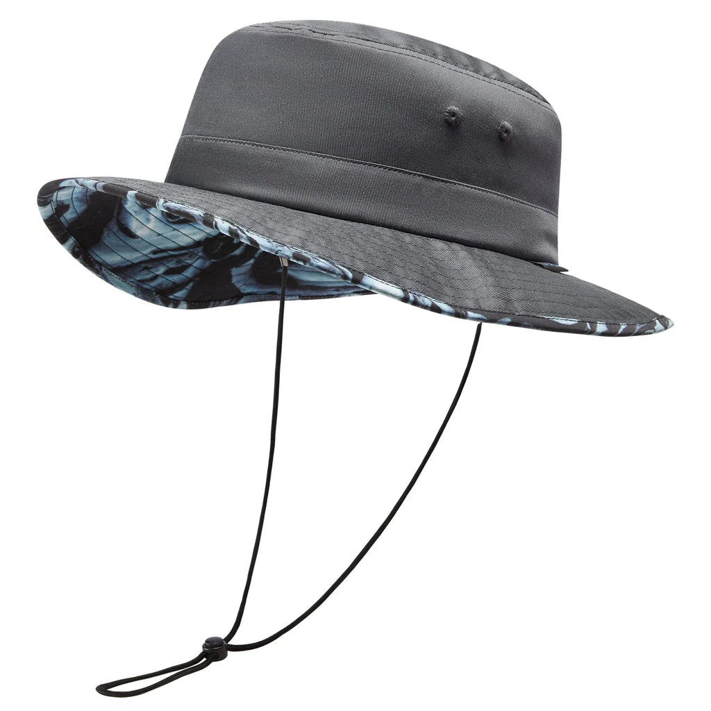UPF 50+ Foldable Sun Hat Patterned Under Brim Bucket Hats for Summer Hiking Fishing Beach Safari Men Women - Luvia