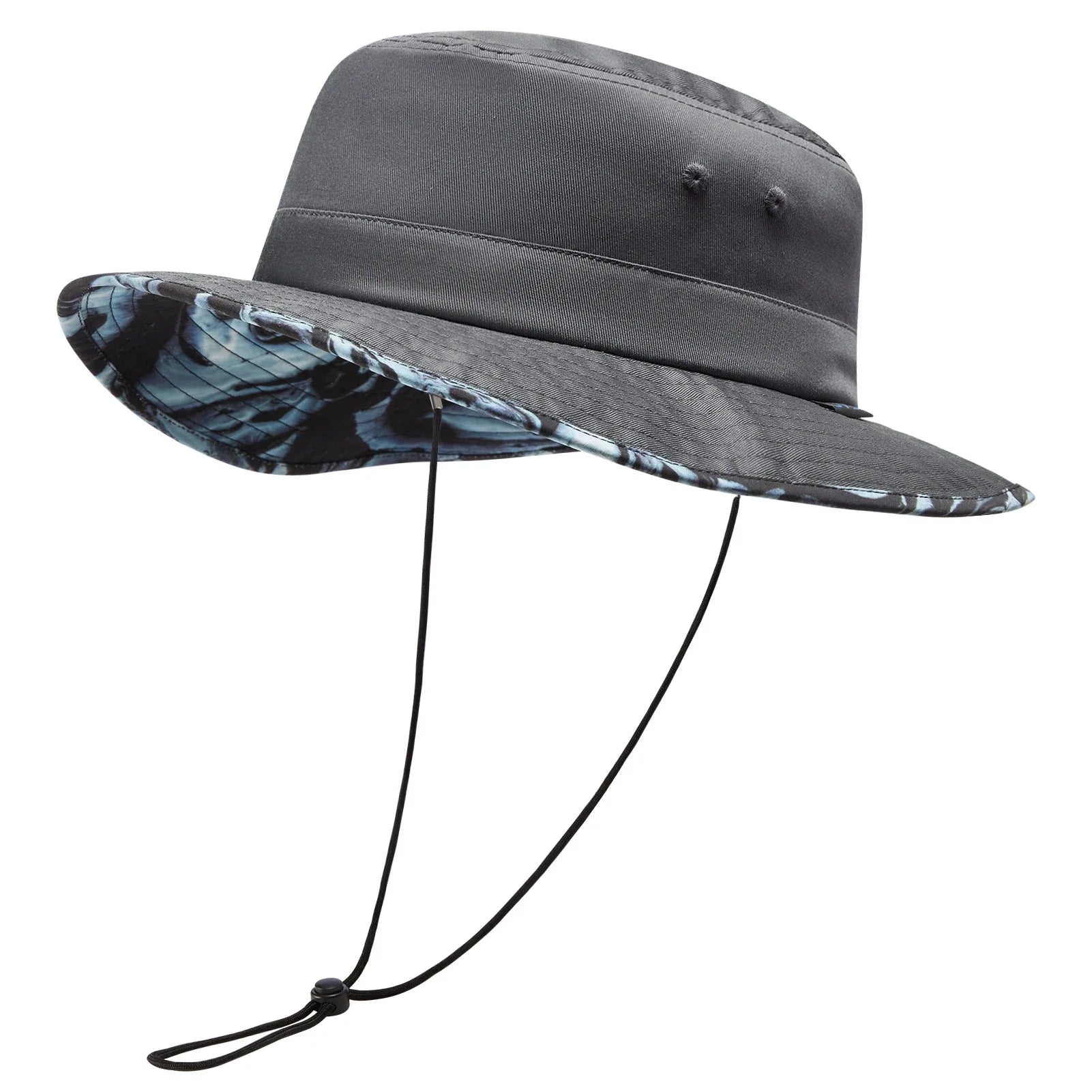 UPF 50+ Foldable Sun Hat Patterned Under Brim Bucket Hats for Summer Hiking Fishing Beach Safari Men Women - Luvia