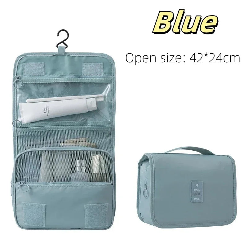 High Quality Travel Makeup Bag Waterproof Toiletries Organizer Women Neceser Bathroom Hook Wash Pouch Hook Makeup Storage Bag - Luvia