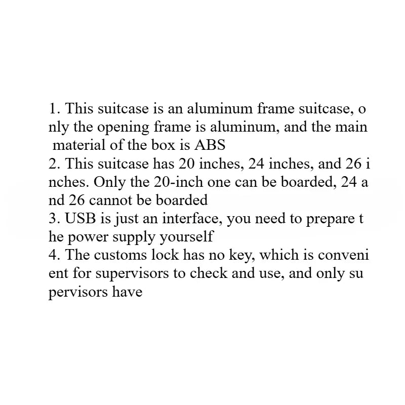 Front Opening Large Capacity Rolling Luggage Case Aluminum Frame ABS+PC Trolley Case Suitcase USB Charging Boarding Case - Luvia
