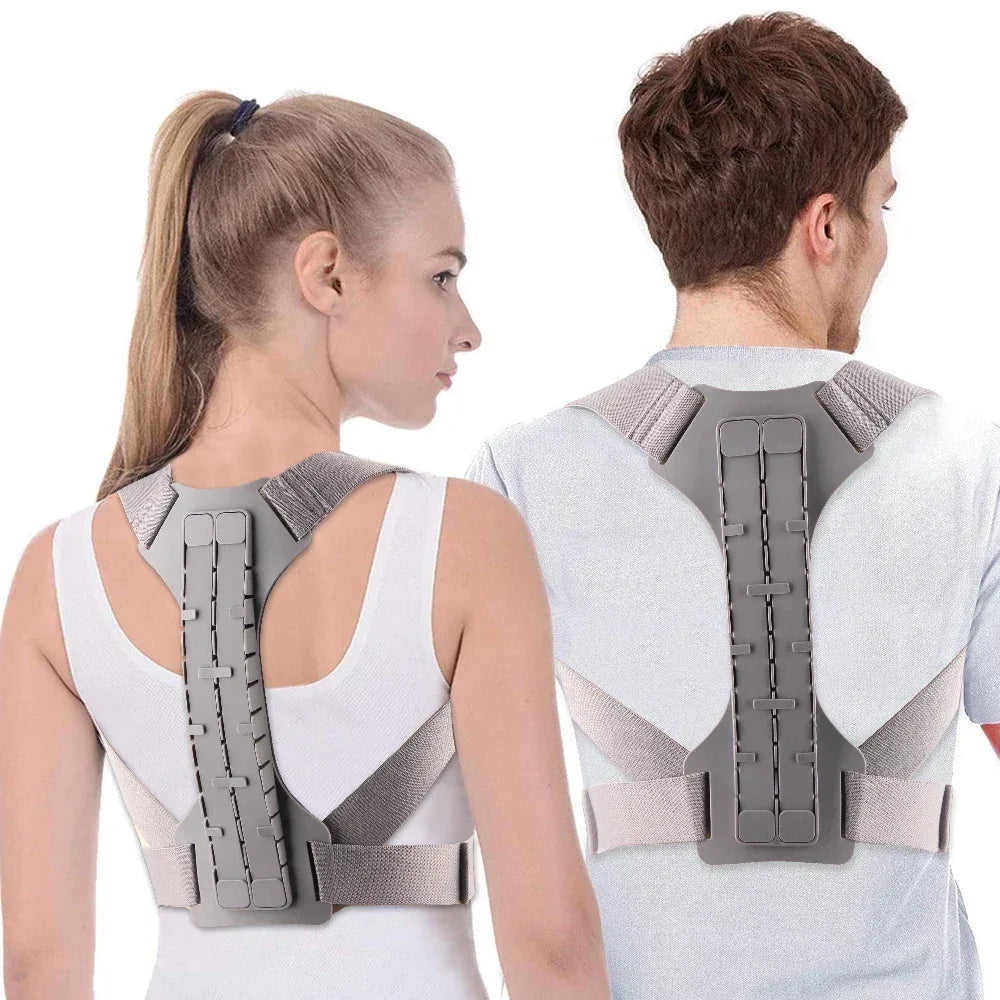 Posture Corrector Easy Wearing Concealed Back Brace with Adjustable Belt, Breathable Back Straightener for Improving Hunchback - Luvia