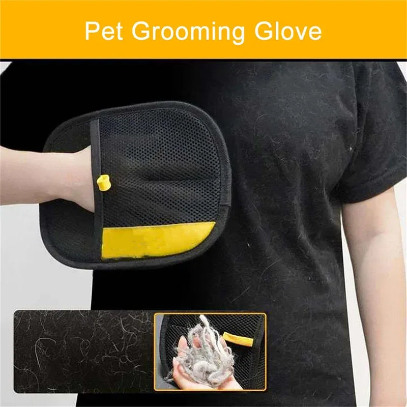 Pet Hair Cleaning And Collection Gloves Pet Double-sided Multi-functional Beauty Glove Tool Reduce The Pressure Of Pet Ownership - Luvia