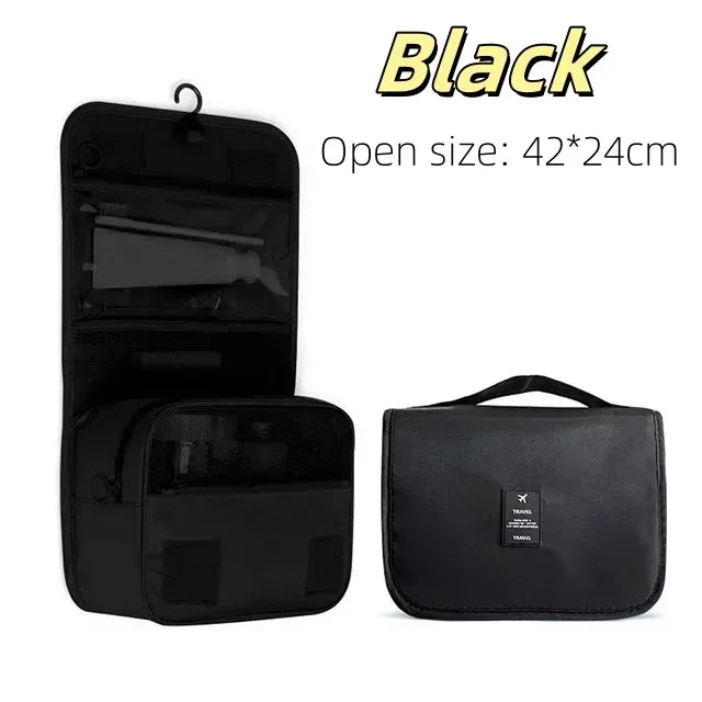 High Quality Travel Makeup Bag Waterproof Toiletries Organizer Women Neceser Bathroom Hook Wash Pouch Hook Makeup Storage Bag - Luvia