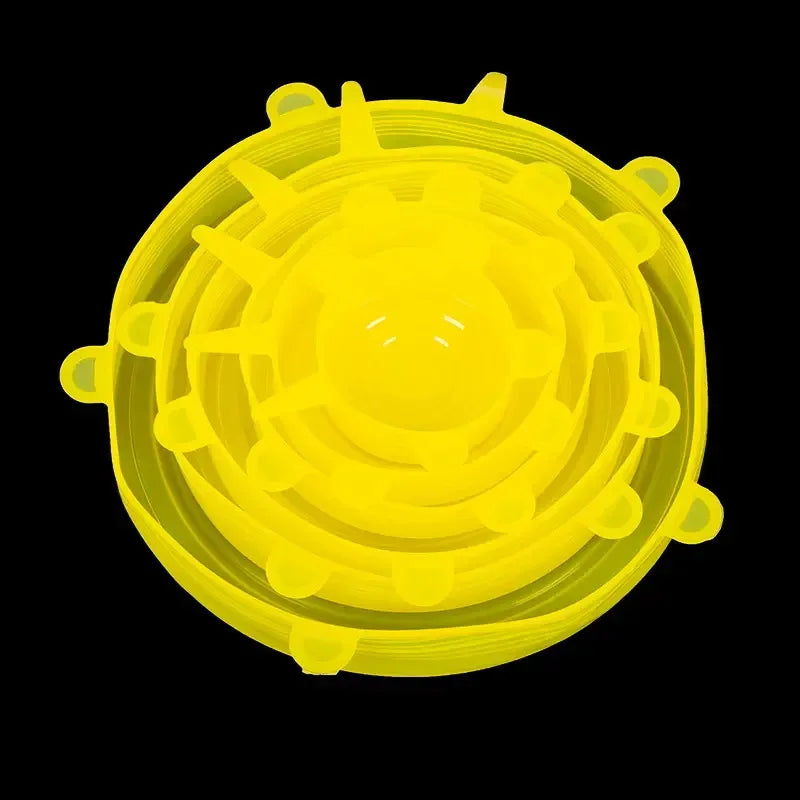 Silicone Cover Stretch Lids Reusable Airtight Food Wrap Covers Keeping Fresh Seal Bowl Stretchy Wrap Cover Kitchen Cookware - Luvia