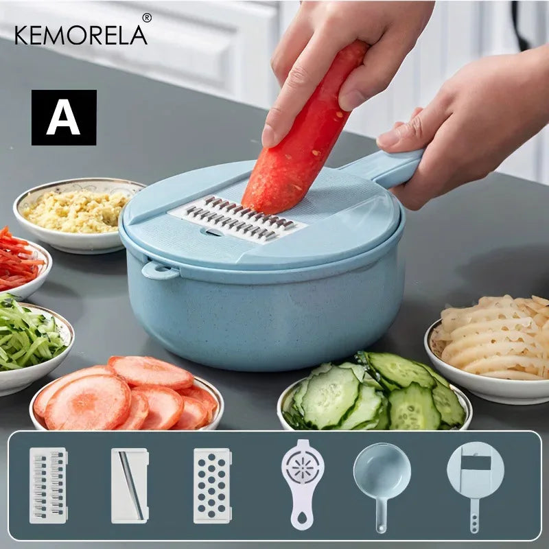 Vegetable Chopper Multifunctional Grater Cutter Kitchen Accessories Manual Fruit Slicer Potatos Shredders Cheese Onions Slicers - Luvia