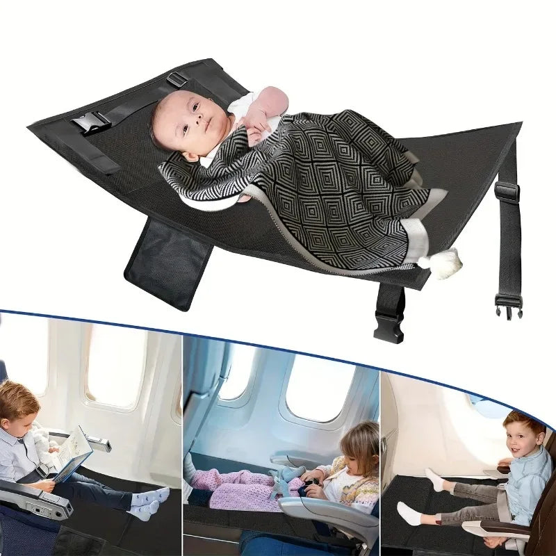 1pcs Portable Kids Airplane Travel Seat Extender Pad Adjustable Flight Bed with Oxford Fabric Seat extension pad - Luvia