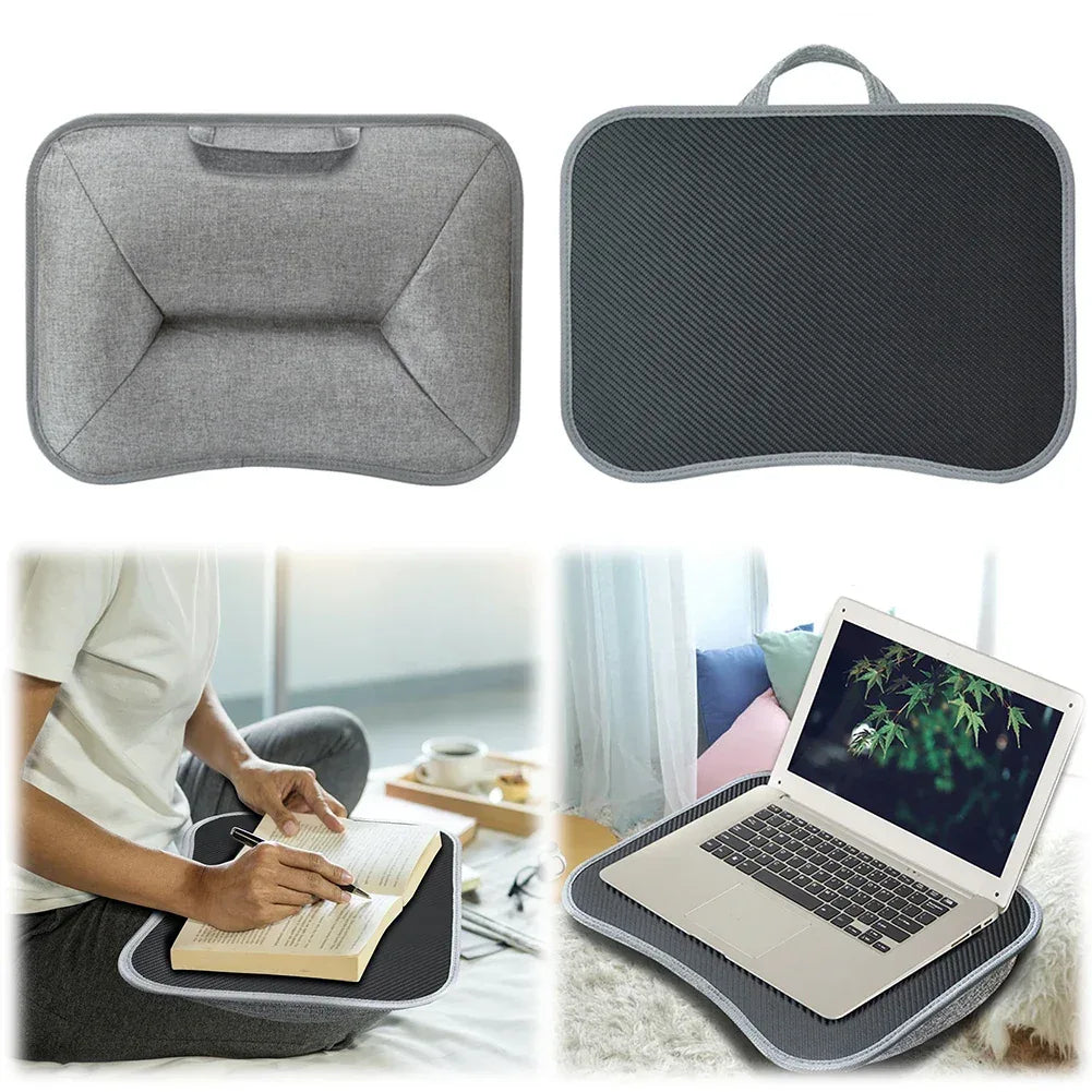 Laptop Lap Desk with Soft Pillow Cushion Portable Laptop Desk Writing Padded Tray for 13-15Inch Laptops - Luvia