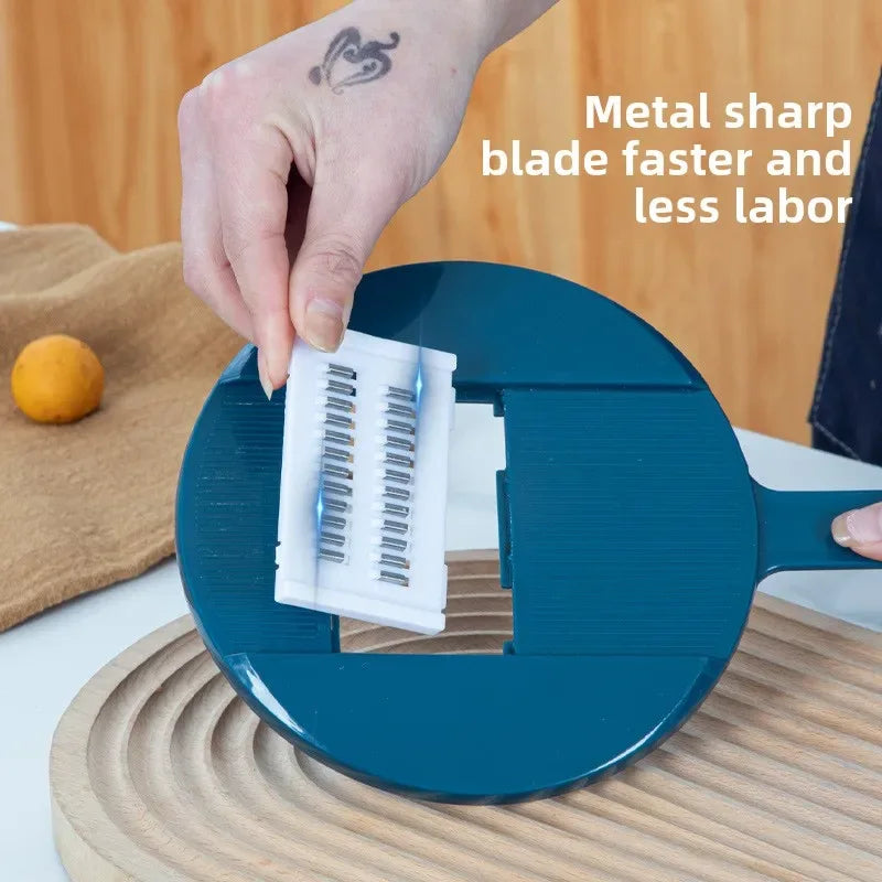 Vegetable Chopper Manually Cut Shred Grater Salad Carrots Potatoes for Kitchen Convenience Vegetable Tools Manual Shredder - Luvia