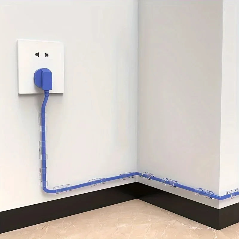 100Pcs Cable Organizer Clips Cable Management Desktop Workstation Wire Manager Cord Holder USB Charging Data Line Bobbin Winders - Luvia