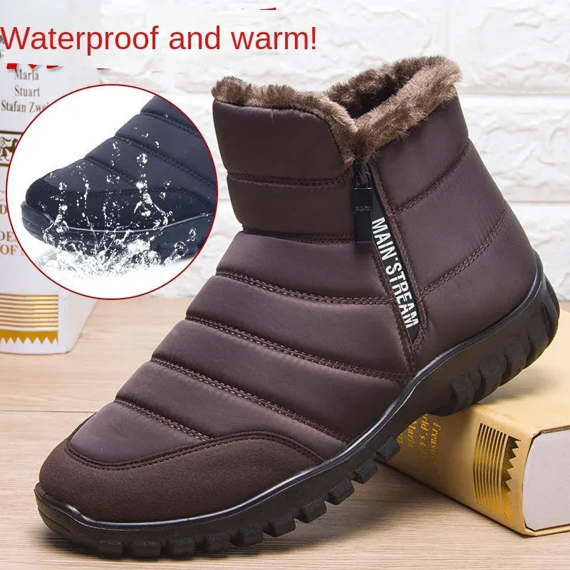 Men's Winter Sports Shoes - Anti-Slip Warm Sneakers - Luvia